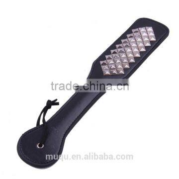 2015 fashion adult novelty toy sex products spanking rivet leather paddle