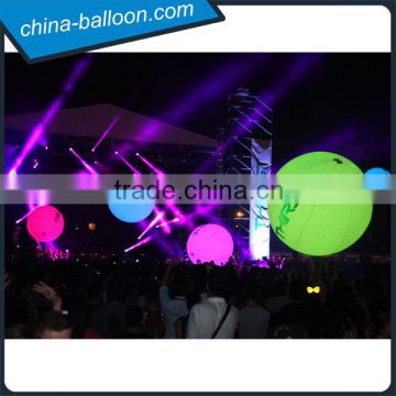 Inflatable color changing zygote balloon for party /interactive crowed zygote balloon/led balloon for stage decoration