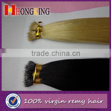 Human Hair Material 100% Indian Remy Hair nano ring extensions