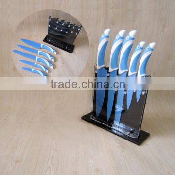 6pcs the Best Knife With Acrylic Holder MS1017