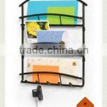 Powder coated wallmount iron key hook