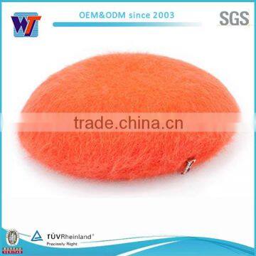 Fashion Women Beret Solid Color Beret Cap With Metal Eyelets photo-3