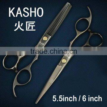 Kasho 5.5 or 6.0 Inch Flat Hair Scissor / Cutting Scissor Profession Hairdressing Salon Styling Tools Cutting Straight photo-3