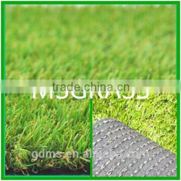 PE 4tones curved and straight mixed artificial turf landscaping field