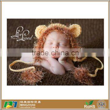 Newborn Baby Photo Photography Prop Crochet Knitted Cute Lion Cap Outfit