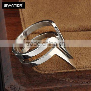 Wholesale Stainless Steel Arrow Design Silver Rings Jewelry photo-3
