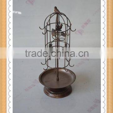 Metal decorative jewelry stand