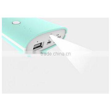 Strong Torch Light portable power banks 10000mah