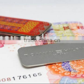 Metal printing brass money clip