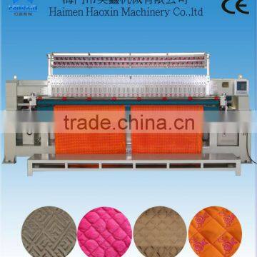 HXC-333P computerized quilting embroidery machine(3 needle rows), bed cover quilting embroidery machine