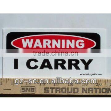 Warning car sticker with OEM logo