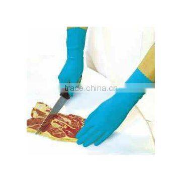 Silver Latex Rubber Gloves