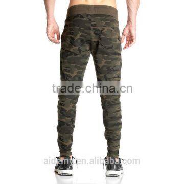 Custom Mens Camo Joggers Sweatpants With Zip Workout Jogging Pants photo-3