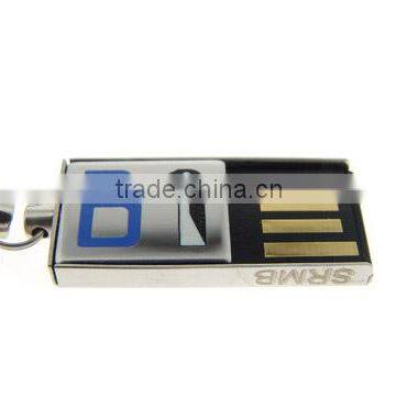 2016 Wholesale mini manufacturer usb memory for business gift with simple keychain