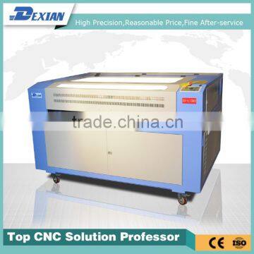 DSP control co2 fabric laser cutting machine 1390 with 100w RECI laser tube