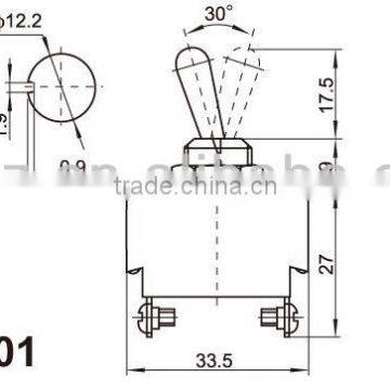 Mini Toggle Switch,Factory Supply CE&RoHS 2a 250vac Toggle Switch photo-4