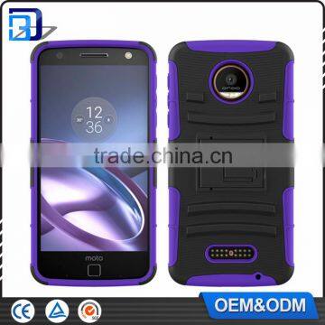 Bulk Buy From China Outdoor Heavy Duty Belt Clip Combo Holster Kickstand Silicone PC Case For Moto Z Force Cover Shockproof photo-2
