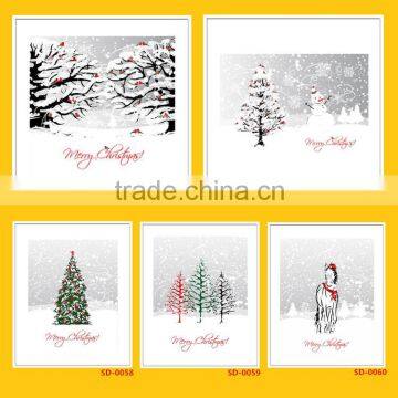 Chrismas decoration inkjet canvas painting