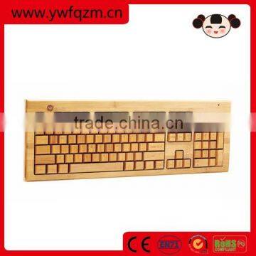 bamboo & wood mechanical gaming computer keyboard