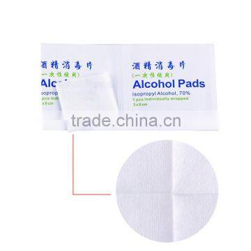 3*3cm Non-woven Cloth Factory High Quality 70% Isopropyl Alcohol Antiseptic Wipes photo-2