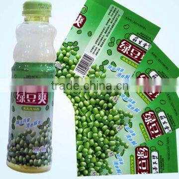 manufacturer customized Bottle printing shrink plastic label