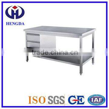 Hot sale kitchen stainless steel restaurant working tables 2016