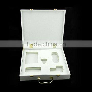 China wholesale hot new products for 2015 leather white gift box customized