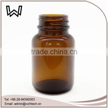 2oz Amber Medical Pills Glass Container