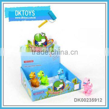 Cute design wind up cartoon dinosaur 12 pcs