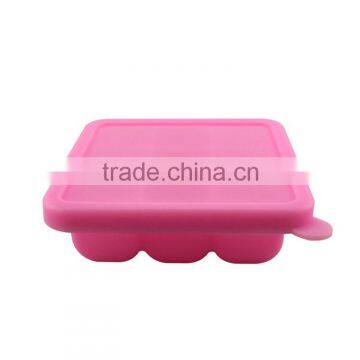 Wholesale Custom Silicone Ice Cube Tray With Lid, Personalized Ice Cream Tray Mould photo-5