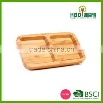 Hot selling fashion Bamboo food dish sauce boat