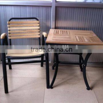 Hot sale design outdoor wooden table set