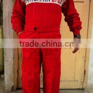 Red,White And Red Go Kart Suit