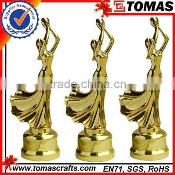 2016 new design nice metal award trophy custom trophy pewter trophy for desk decoration