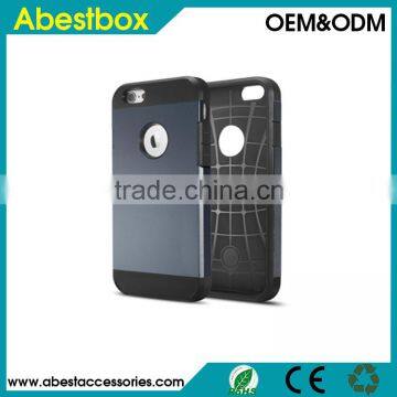 Combo cover case slim armor tough cases for iPhone 6 6S 4.7 inch, for iPhone 6 6S Plus 5.5 inch hybrid tpu+pc case