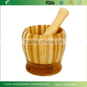 Bamboo Mortar and Pestle