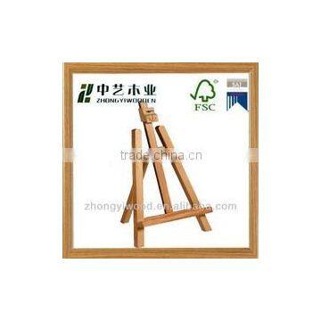 hot selling FSC&SA8000 handmade wooden easel stand for wholesale