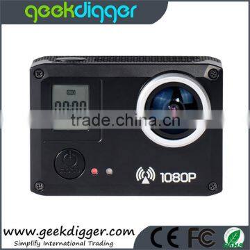Black AMK5000S Outdoor Wifi Action Camera Video HD DV Car DVRWaterproof 30M Shockproof 20MP 1080P