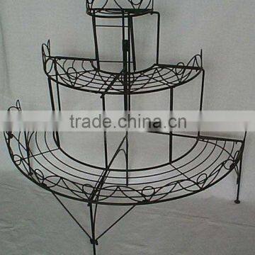 PF-S039 3 tier standing flower pot rack