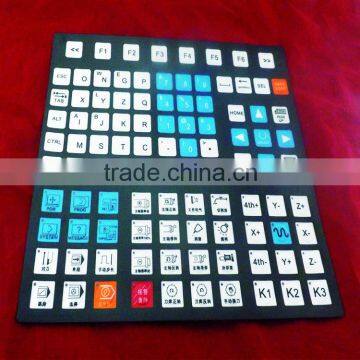 Custom design PC PVC PET waterproof membrane keypad, membrane keyboard