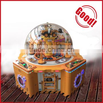 Family excavator game machine Family games attractive excavator grab prize vending machine coin pusher game machine