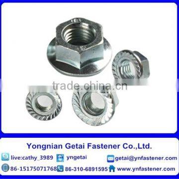 Carbon Steel DIN6923 Hex Flange Nuts Serrated Zinc Plated and Black photo-4