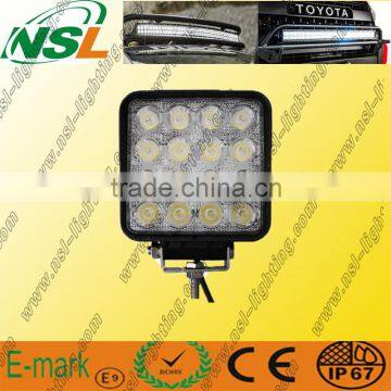 IP67 waterproof 48w led work lights led lighting for boats