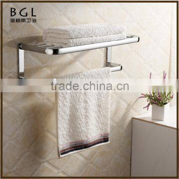 Multi-functional Factory supplier Brass Chrome finishing Bathroom sanitary items Bathroom towel rack