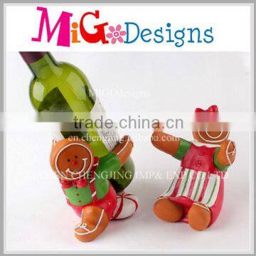 New Resin Bottle Holder With Gingerbread Man Shape