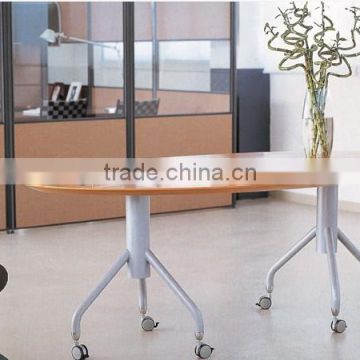 Metal leg modern design office meeting table/mobile meeting table