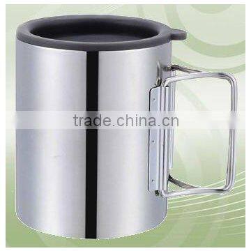 foldable stainless steel camping cup