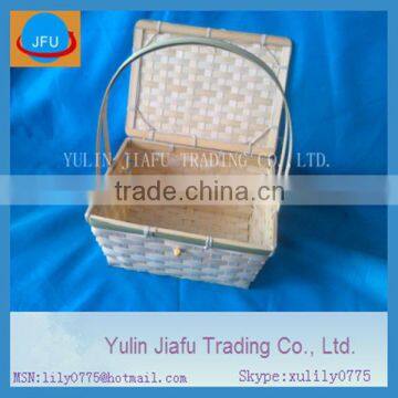 bamboo gift box CAC Fair hot sale weaving bamboo basket box