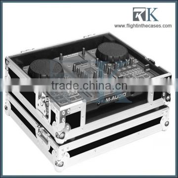 Aluminium cd /dj controller flight case, truntable flight case for M-AUDIO