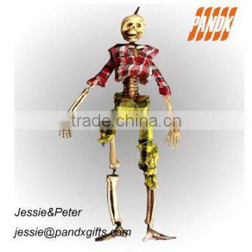 Halloween plastic 40cm hanging skeleton decoration